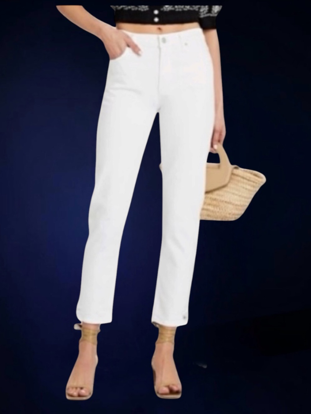 AGOLDE WHITE TONI JEANS SIZE 25